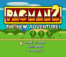 Pac-Man 2 - The New Adventures Title Screen